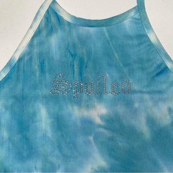 Rue21 "Spoiled" Blue Tie Dye Halter Top - Picture 3 of 4